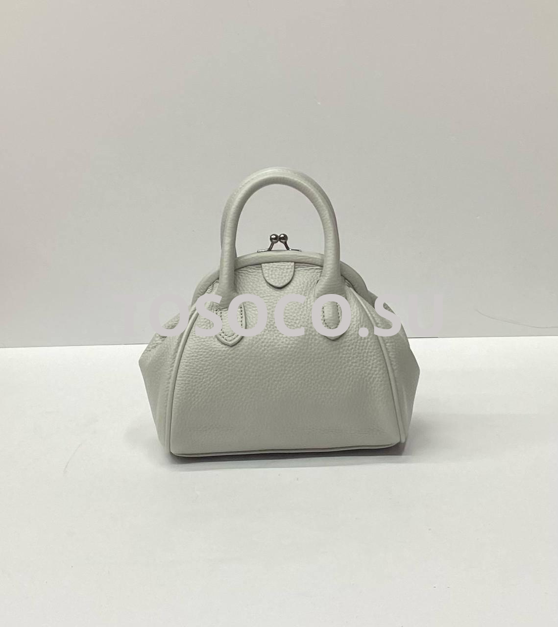 1003-2 gray сумка Wifeore натуральная кожа 18х16х6