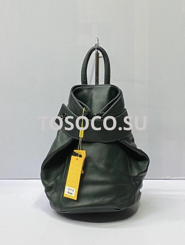 1111 green рюкзак Wifeore натуральная кожа 34х32х23
