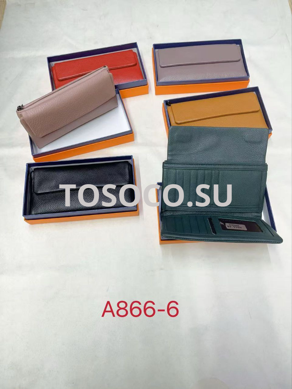 A866-6 кошелек женский GENUINE LEATHER натуральная кожа