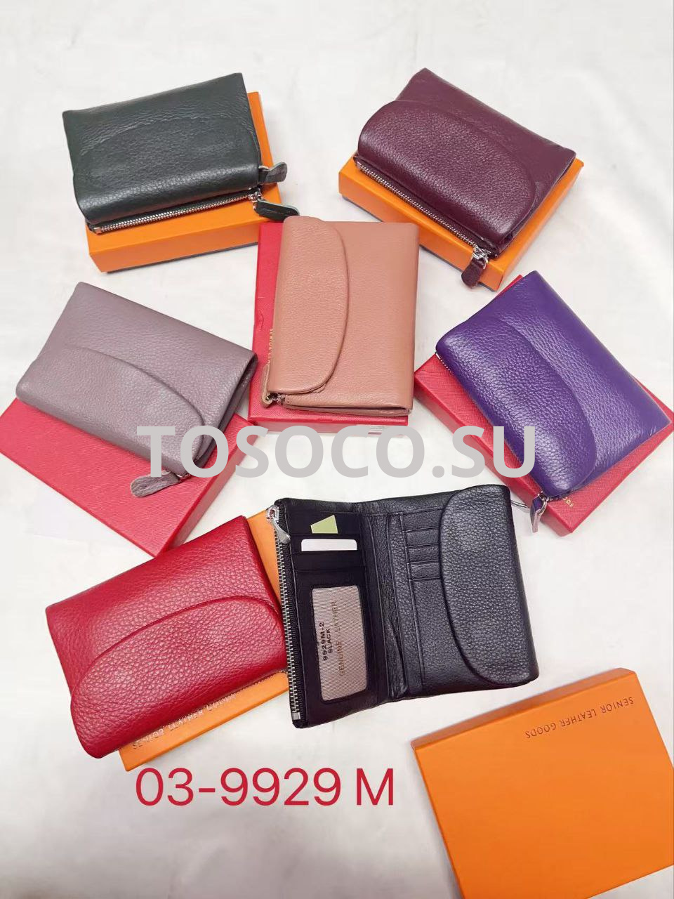03-9929M кошелек женский GENUINE LEATHER натуральная кожа