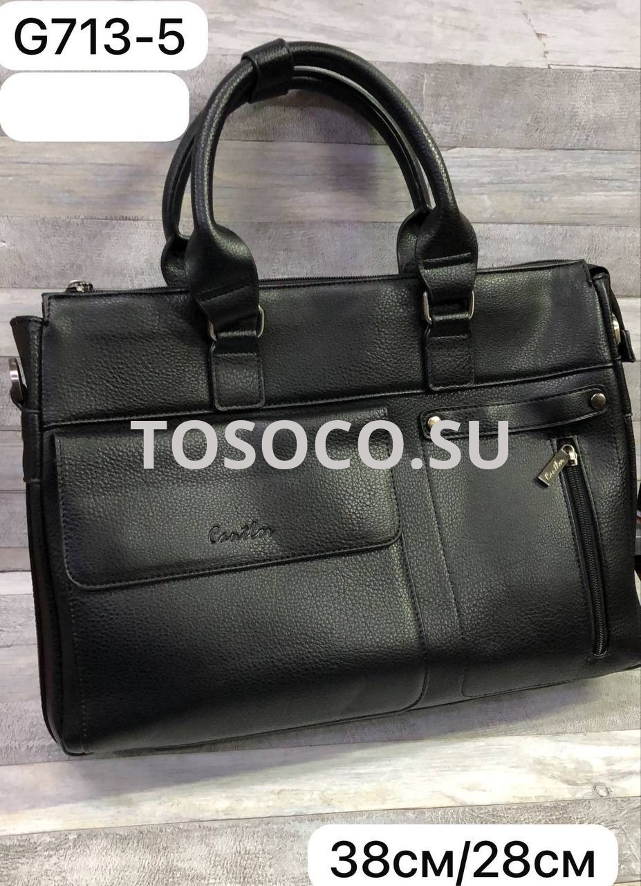 713-5 black сумка экокожа 