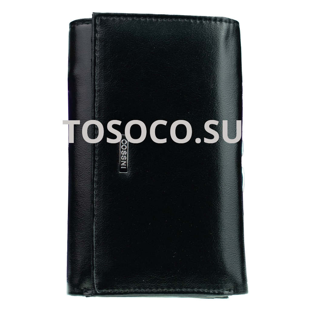 8124-04 black 31 кошелек Cossni натуральная кожа и экокожа 9х19х2
