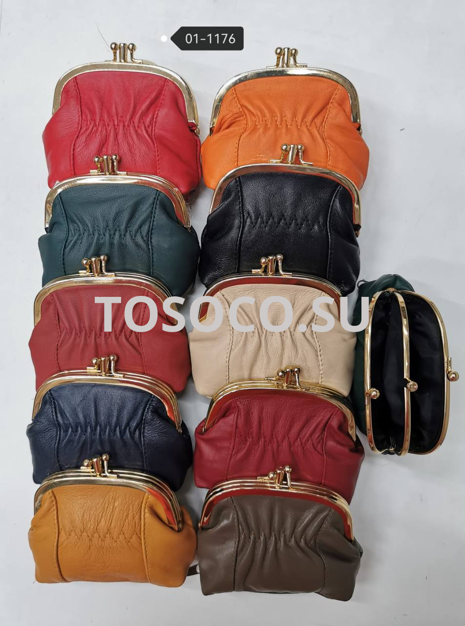 01-1176 (упаковка 12 шт) кошелек натуральная кожа