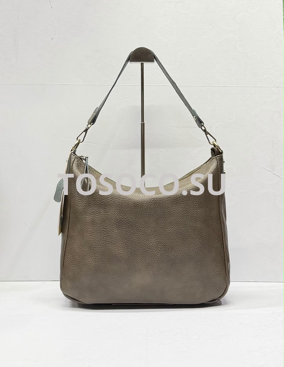 B390 gray сумка Wifeore натуральная кожа 34х28х12